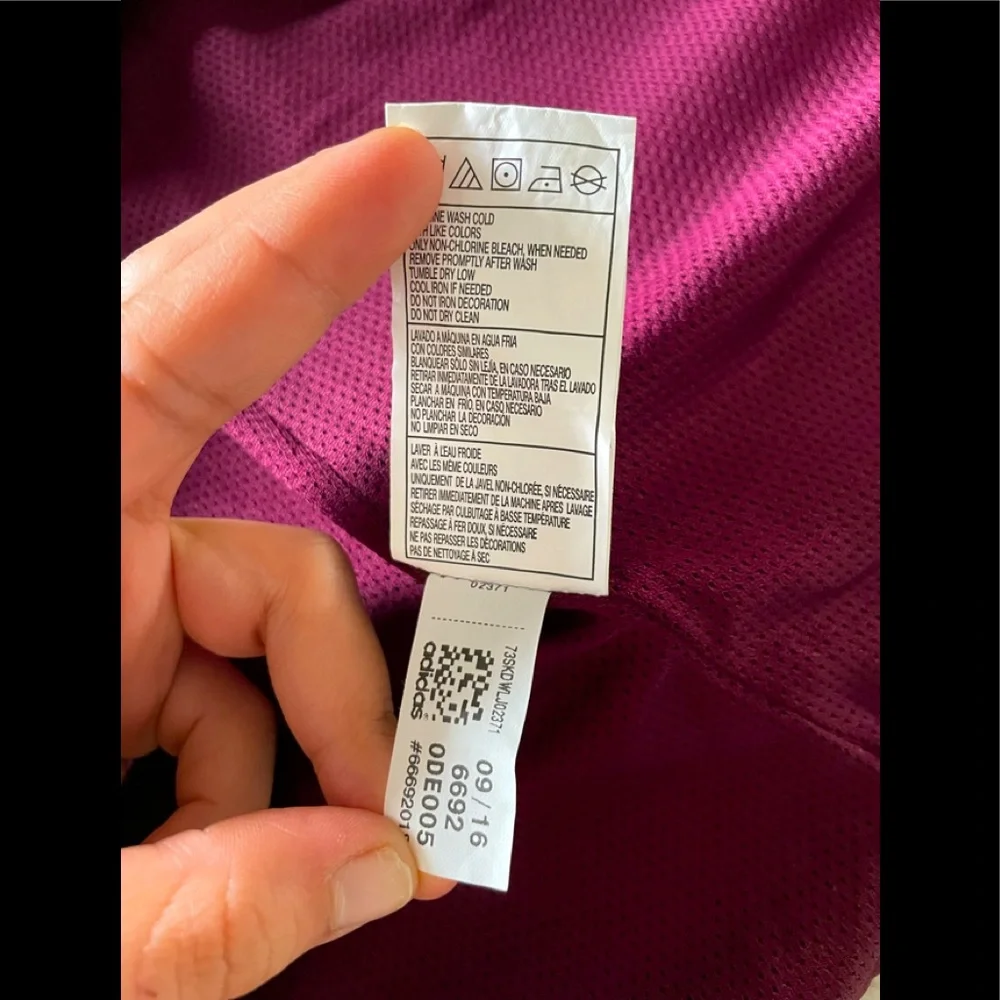 adidas Women's Burgundy Hooded Windbreaker Jacket